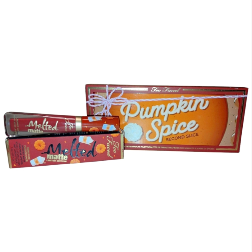 Too Faced Cosmetics Pumpkin Spice Makeup Set - New In The Boxes